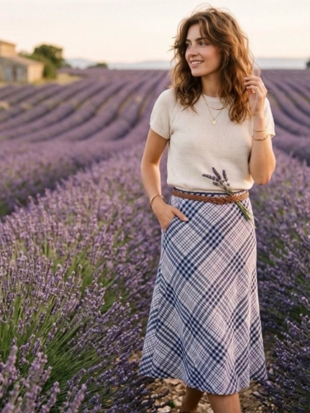 Cotton On Plaid Skirt in Size S